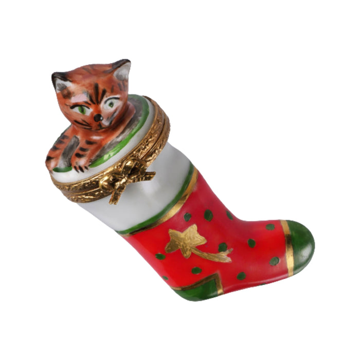 Christmas Stocking w Kitten
