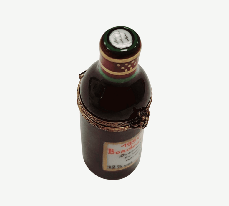 1994 Bordeaux Wine Limoges Box for Wine Enthusiasts Porcelain Limoges wine French Trinket Box