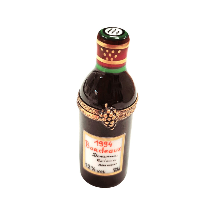 1994 Bordeaux Wine Limoges Box for Wine Enthusiasts Porcelain Limoges wine French Trinket Box