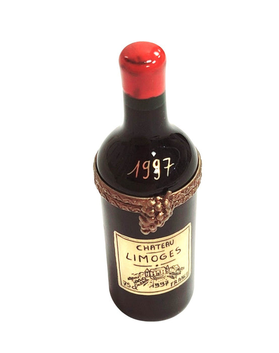 1997 Chateau Wine Limoges Box Porcelain Figurine-wine spirit men special Limoges Box-CH2P186A