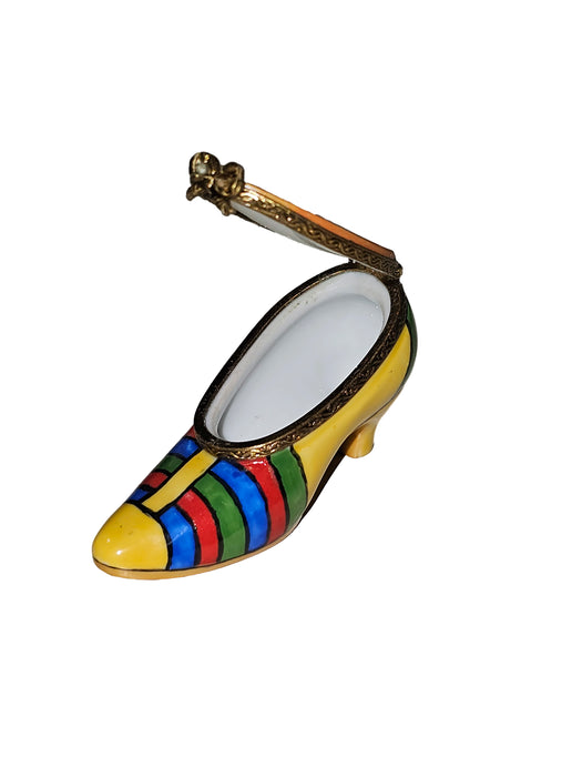 Whimsical Shoe for Home Decor Porcelain Limoges Shoe French Trinket Box