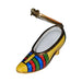 Fine French craftsmanship on the Yellow Rainbow Shoe Limoges box, painted by hand