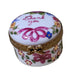 Thank You Floral Keepsake Box Porcelain Limoges Special traditional French Trinket Box