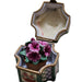 Hexagon Floral Elegance Box for Collectors Porcelain Limoges Garden French Trinket Box