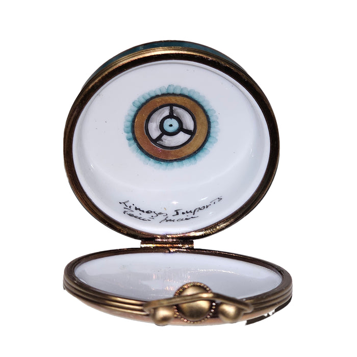 Limoges Pocket Watch Charm for Collectors Porcelain Limoges Furniture home fashion French Trinket Box