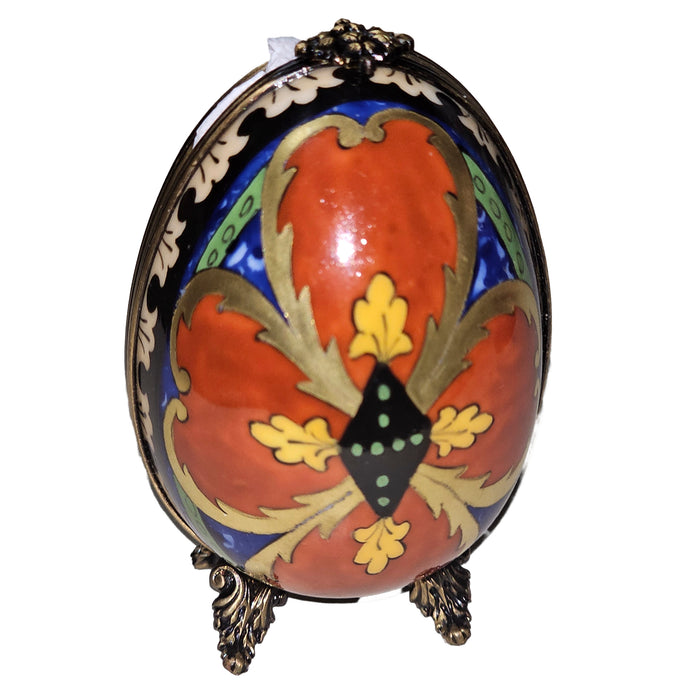 Orange Flower Perfume Egg for Unique Gifts Porcelain Limoges Egg perfume French Trinket Box