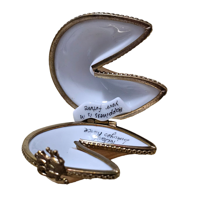 Fortune Cookie Trinket for Happy Moments Porcelain Limoges World Travel food special French Trinket Box