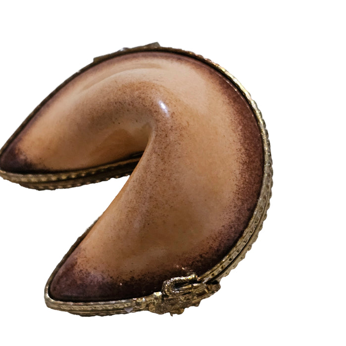 Fortune Cookie Trinket for Happy Moments Porcelain Limoges World Travel food special French Trinket Box