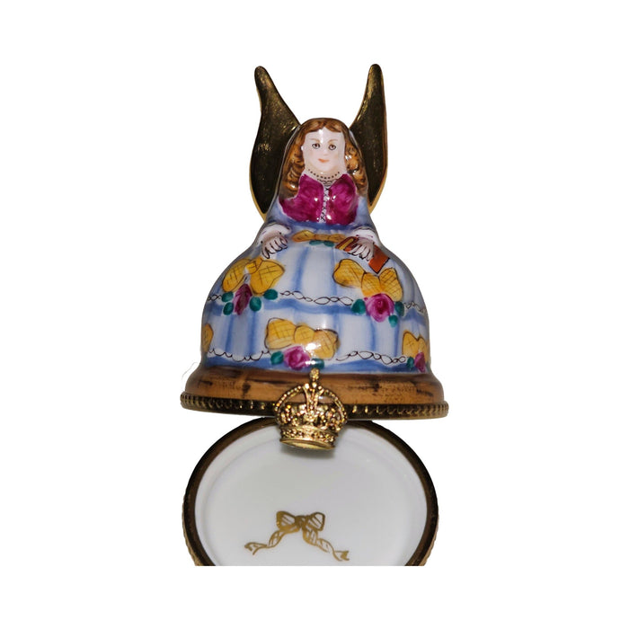 Gift idea for someone who loves France: Angel with Blue Dress Limoges box