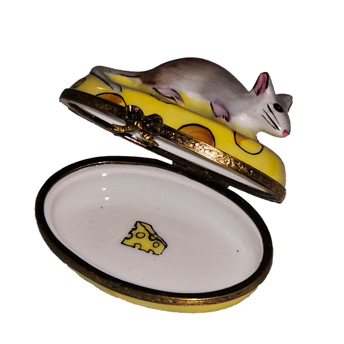 Charming Mouse Limoges Box for Collectors Porcelain Limoges mice mouse French Trinket Box