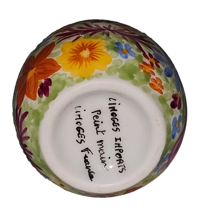 Floral Charm for Home Decor Porcelain Limoges Shaped French Trinket Box