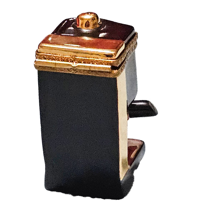 Gold Black Coffee Machine for Coffee Lovers Porcelain Limoges beverage Home French Trinket Box