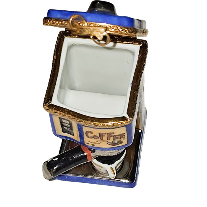 Coffee Lover's Delight Box Porcelain Limoges beverage Home French Trinket Box