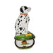 Dalmatian Dog Collectible Box Porcelain Limoges dog French Trinket Box