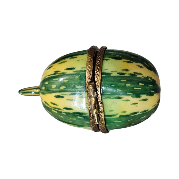 Green Gourd Limoges box painted by hand in Limoges, France, a gift to treasure