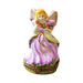 Treasured French collectible: Pink Angel with Flowers Limoges box, painted by hand