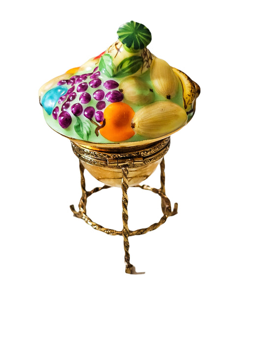 Vibrant Fruit Bowl for Elegant Decor Porcelain Limoges Fruit Home French Trinket Box