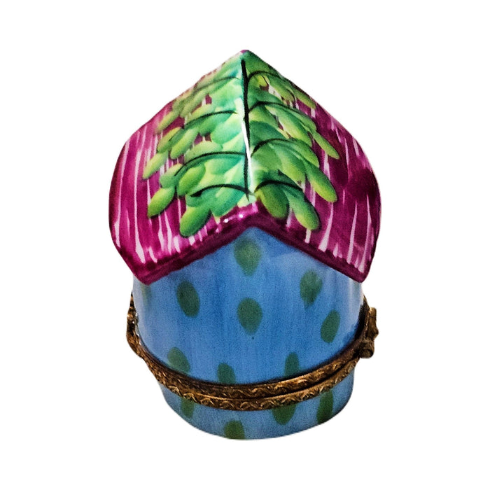 Gift idea for someone who loves France: Blue Birdhouse Limoges box