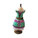 Treasured French collectible: Pastel Dress on Form Stand USA Limoges box, painted by hand