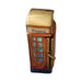 Fine art lovers will admire this Charming British Phone Booth Limoges box