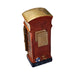 Charming British Phone Booth Limoges box painted by hand in Limoges, France, a gift to treasure