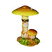 Fine French craftsmanship on the Large Red Mushroom Piece Limoges box, painted by hand