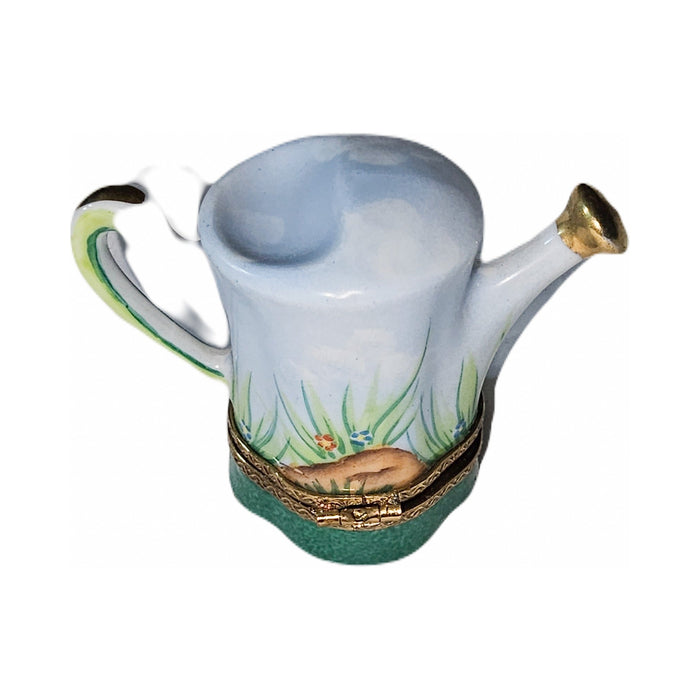Gift idea for someone who loves France: Whimsical Watering Can with Snail Limoges box