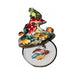 Collectible Frog on Mushrooms Limoges box with artisan brushwork