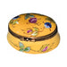 Treasured French collectible: Yellow Oval with Flowers Limoges box, painted by hand