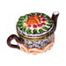 Collectible Vibrant Fruit Teapot Limoges box with artisan brushwork