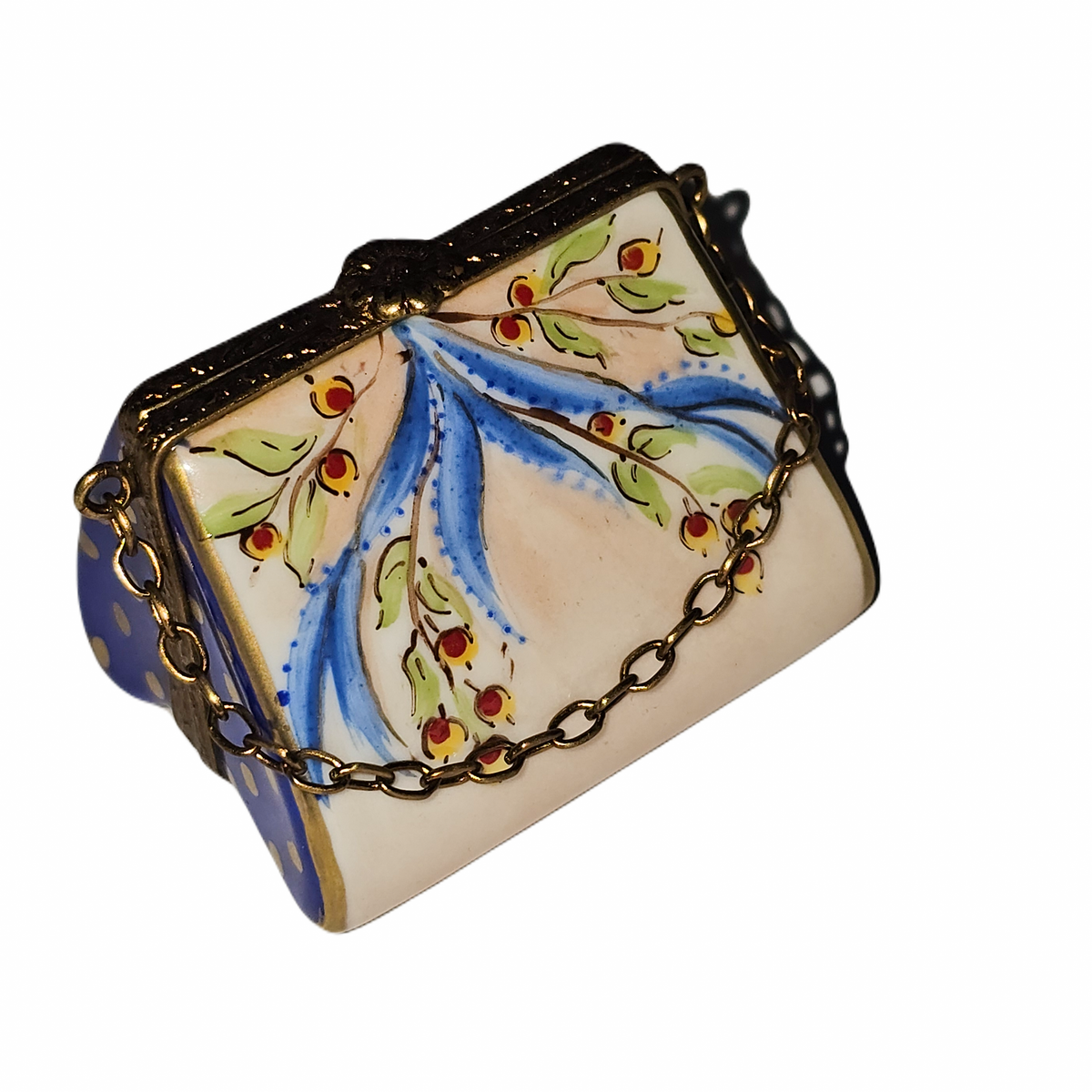 Decorative Purse Limoges Box – Handcrafted French Porcelain