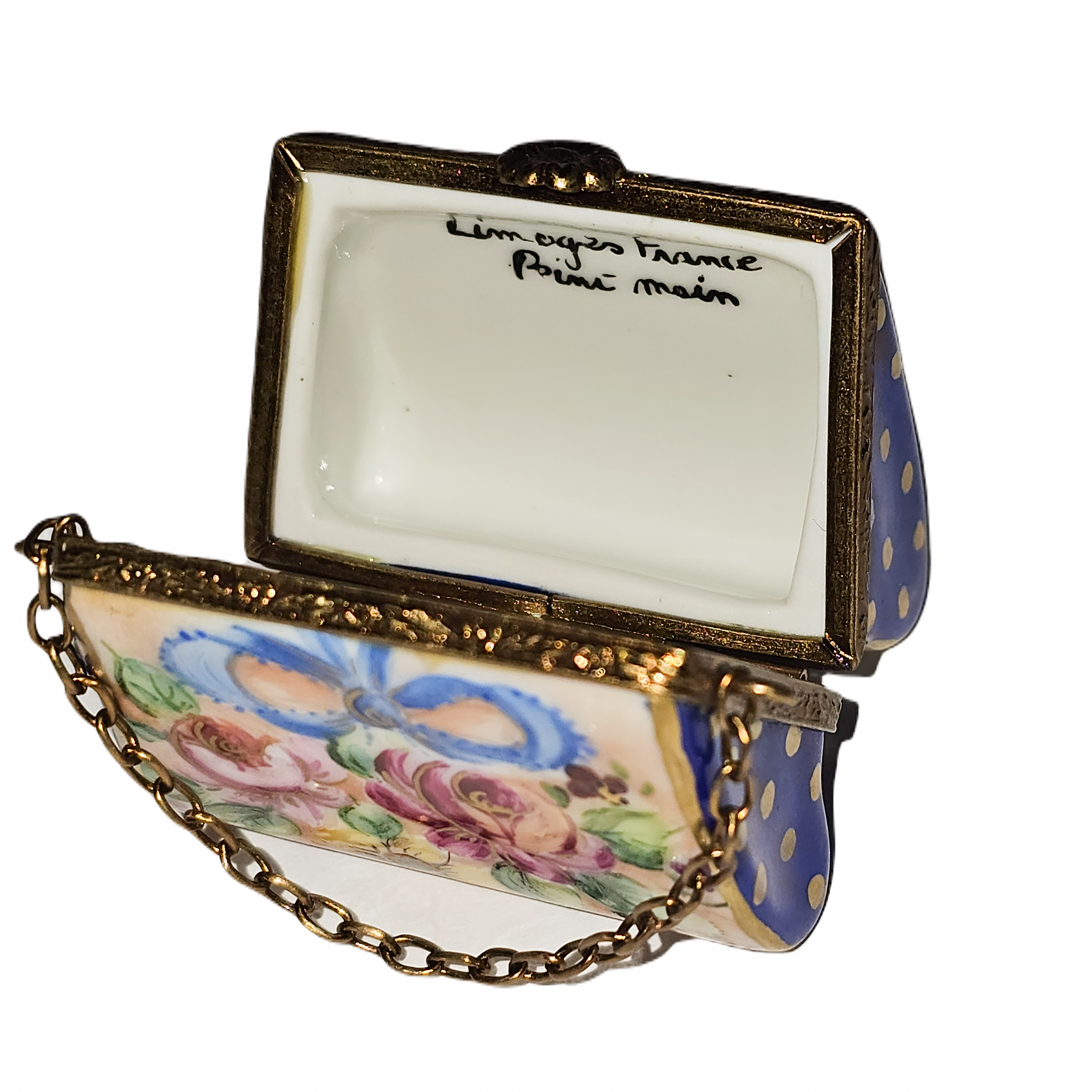 Decorative Purse Limoges Box – Handcrafted French Porcelain