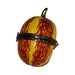 Every brushstroke by hand on the Orange Yellow Gourd Limoges box from France