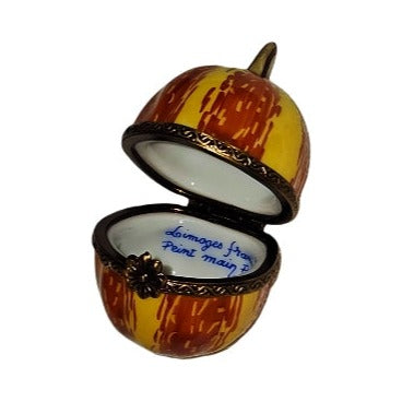 Gift idea for someone who loves France: Orange Yellow Gourd Limoges box