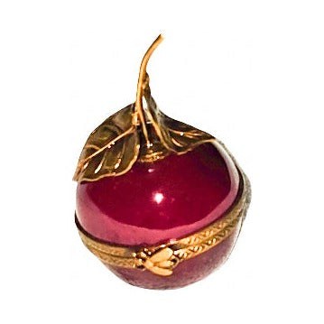 A thoughtful gift for Francophiles: the Cherry with Brass Stem Limoges box