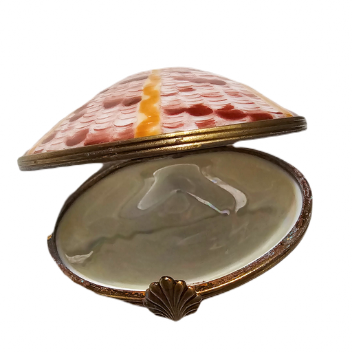 Sea Shell Treasure Box for Ocean Lovers Porcelain Limoges beach ocean French Trinket Box