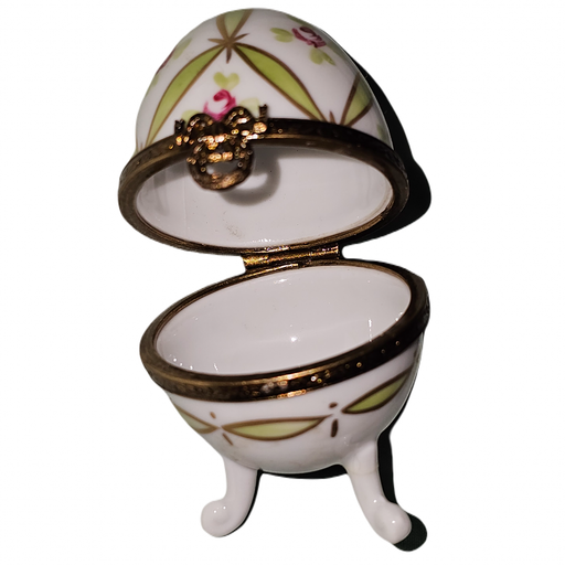 Hand Painted Limoges Egg Box Porcelain Trinket Collection Hand Painted Limoges Egg Box Porcelain Trinket Collection