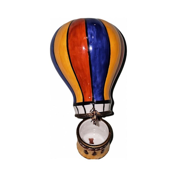 Treasured French collectible: Hot Air Balloon Limoges box, painted by hand