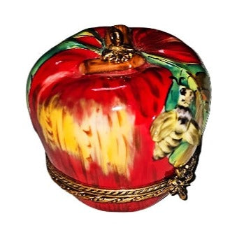 The Apple with Bee Large Unsigned, a Limoges keepsake with true French charm