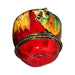Painted details on the Apple with Bee Large Unsigned Limoges box, French art in miniature