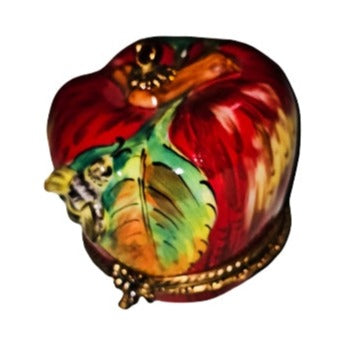 A thoughtful gift for Francophiles: the Apple with Bee Large Unsigned Limoges box