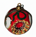 Elegant Red Christmas Ornament for Holiday Cheer Porcelain Limoges xmas French Trinket Box