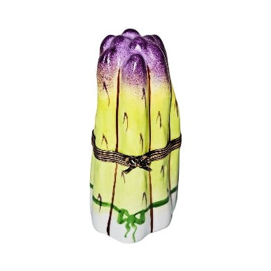 Large Asparagus Limoges box painted by hand in Limoges, France, a gift to treasure