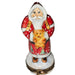 Santa Charm for Holiday Collectors Porcelain Limoges santa claus French Trinket Box