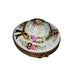 Elegant Floral Limoges Box for Gift Giving Porcelain Limoges garden hat French Trinket Box