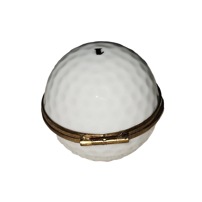 Golf Ball Clock for Golf Lovers Porcelain Limoges golf French Trinket Box