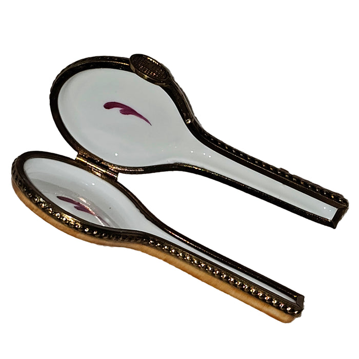 Tennis Racquet Keepsake for Enthusiasts Porcelain Limoges sports French Trinket Box