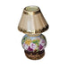 Beige Floral Limoges Lamp for Elegant Decor Porcelain Limoges furniture home French Trinket Box