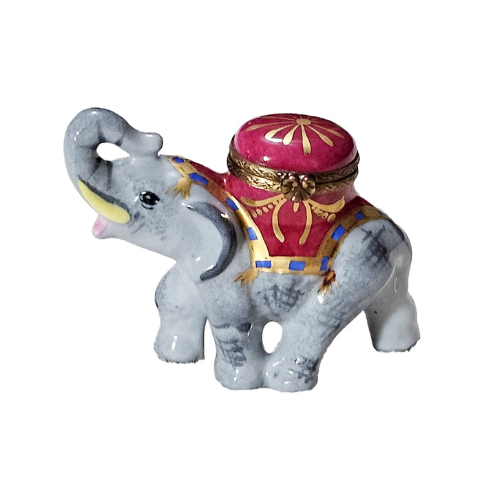 Royal Elephant Box for Home Decor Porcelain Limoges wild animal French Trinket Box