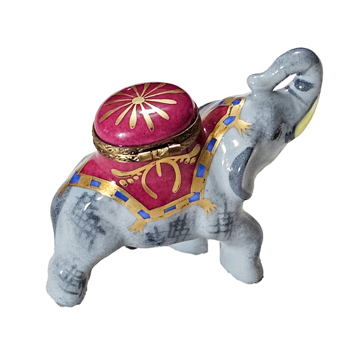 Royal Elephant Box for Home Decor Porcelain Limoges wild animal French Trinket Box